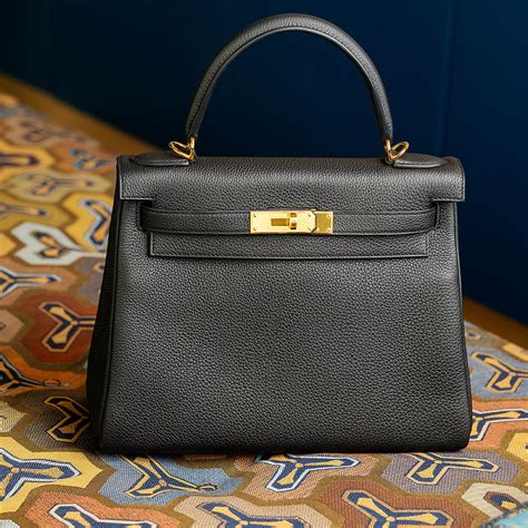 hermes kelly 28 black togo